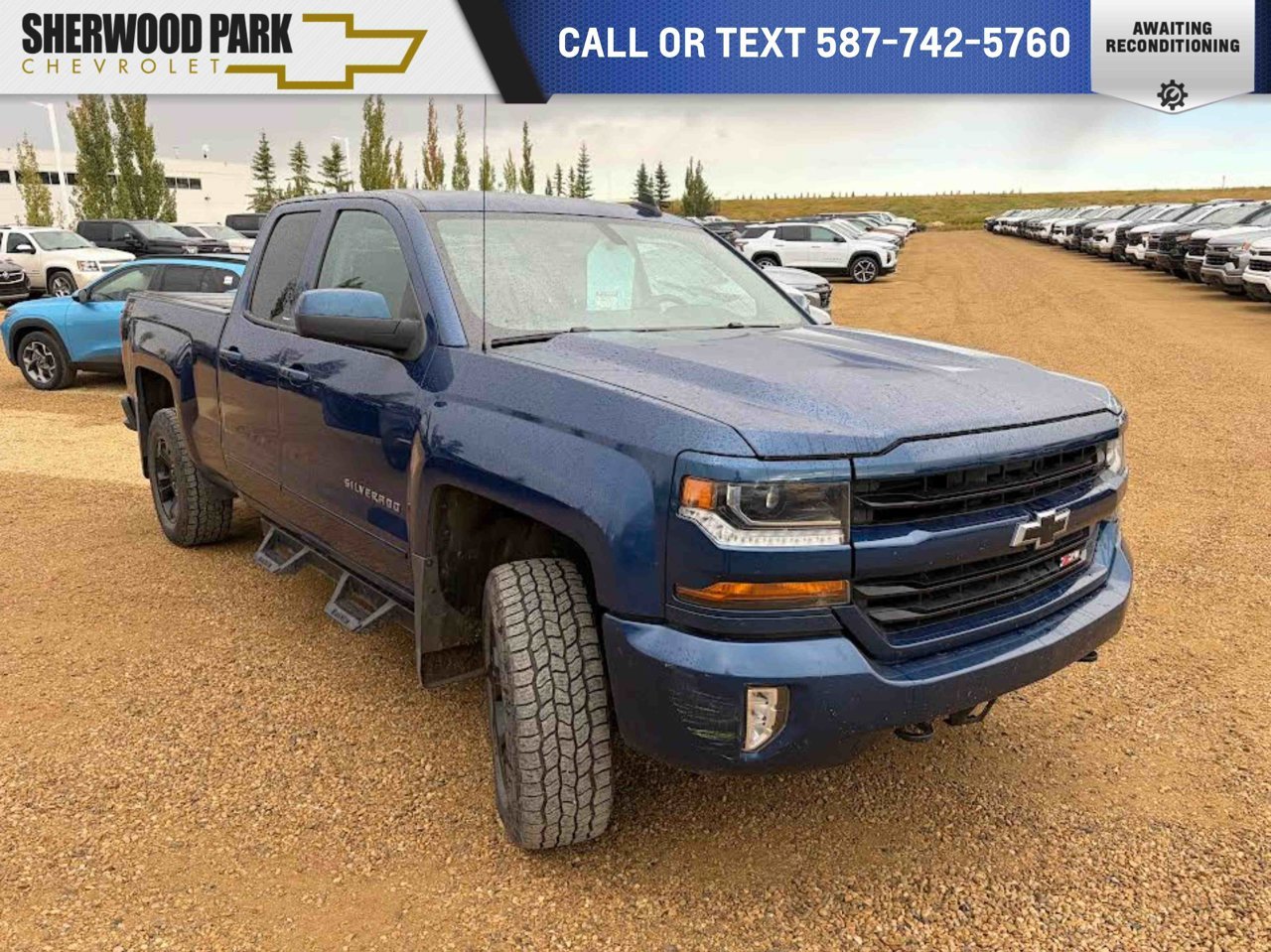 2018 Chevrolet Silverado 1500 4WD Double Cab 143.5 LT w/1LT Blue Sherwood Park - photo #0
