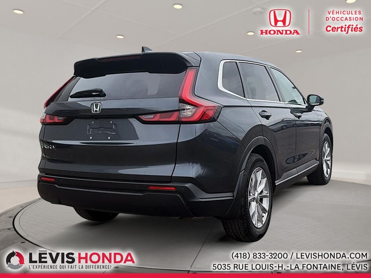 Honda CR-V EX-L AWD EX-L Traction Intégrale 2023 Gris Lévis - photo #9