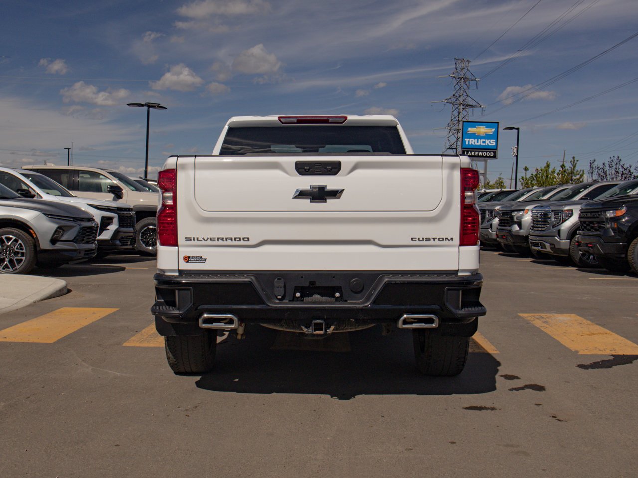 2024 Chevrolet Silverado 1500 4WD Crew Cab 147 Custom Trail Boss White Sherwood Park - photo #8