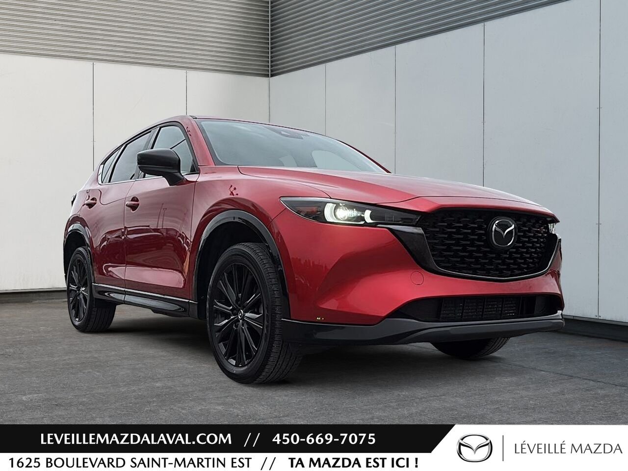 Mazda CX-5 Sport avec moteur turbo TI 2023 Rouge Laval - photo #2