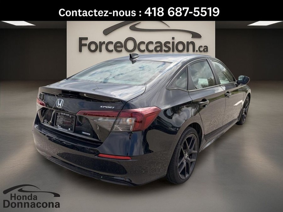 Honda Civic Sport Hybride, Toit ouvrant, Volant chauffant 2025 Noir