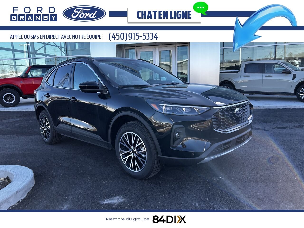 Ford Escape 2025 Noir agate métallisé Granby - photo #0