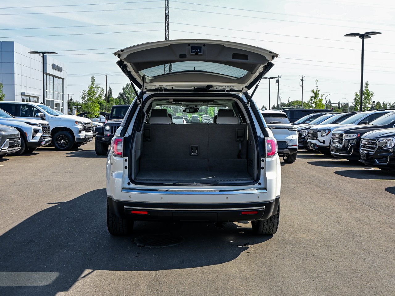 2014 GMC Acadia AWD 4dr SLT2 White Sherwood Park - photo #13