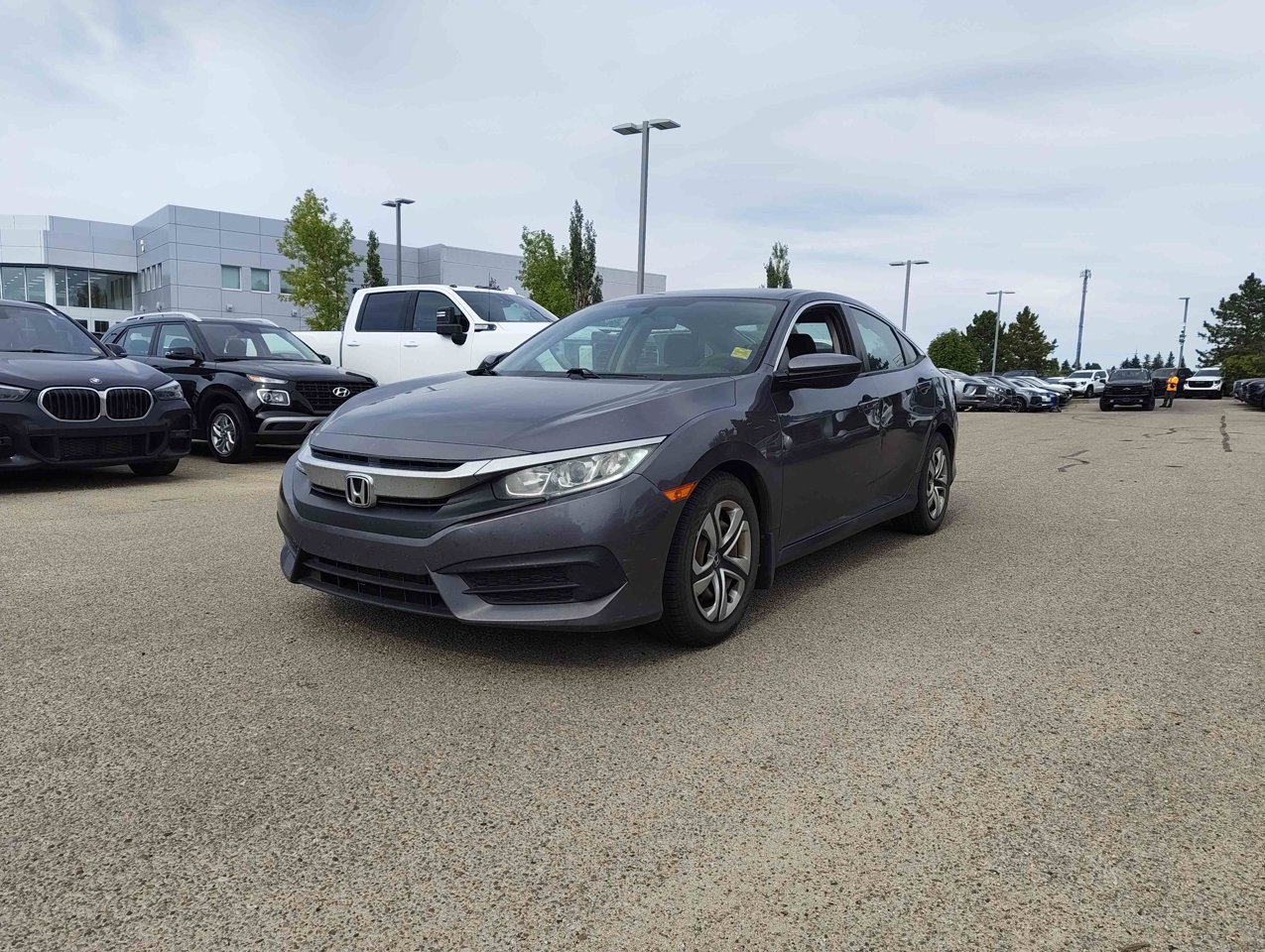 2016 Honda Civic Sedan 4dr CVT LX Grey Sherwood Park - photo #3