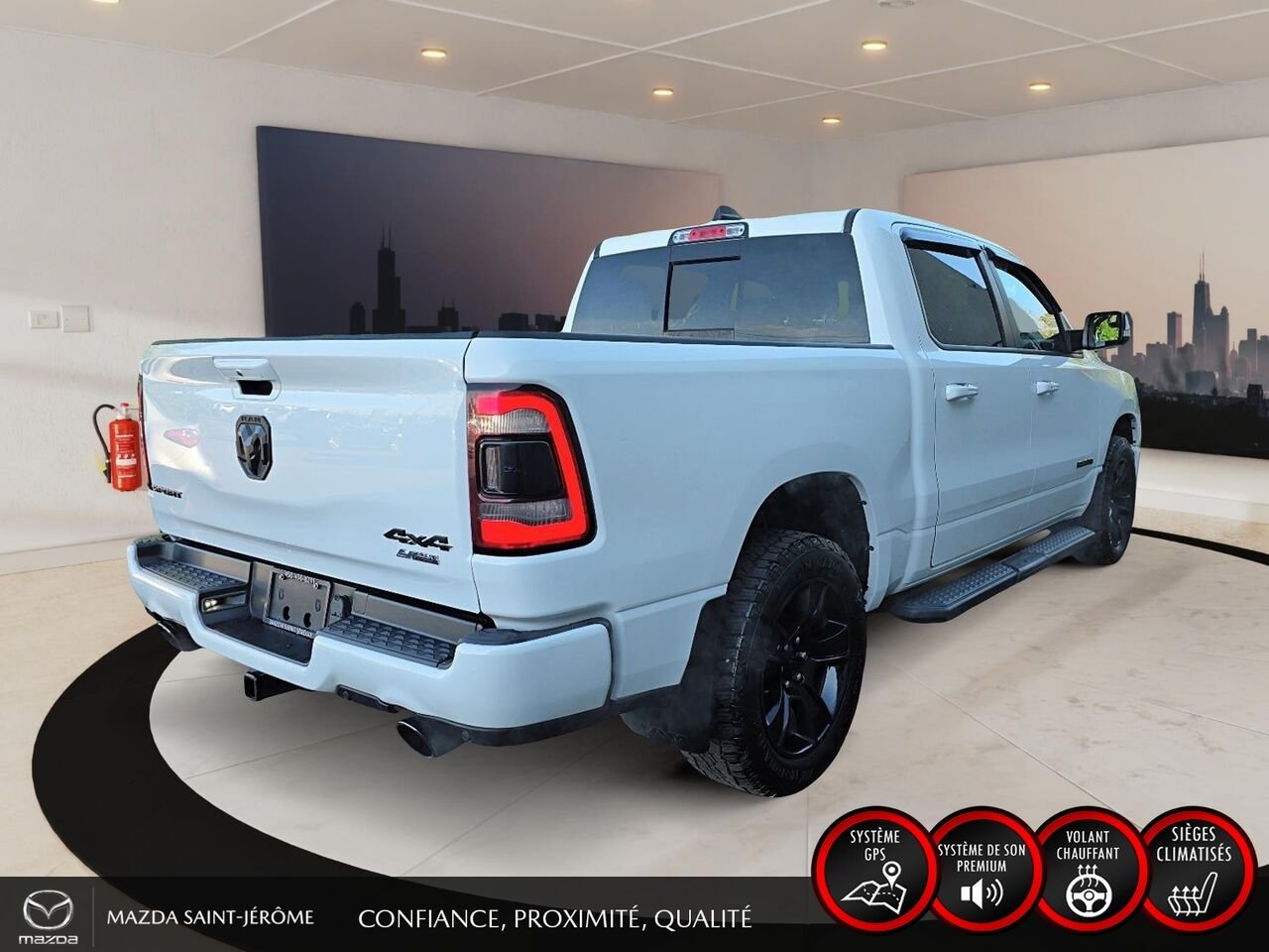 Ram 1500 Sport | caisse de 5 pi 7 po | CUIR | 4X4 | 2022 Blanc Saint-Jérôme - photo #5