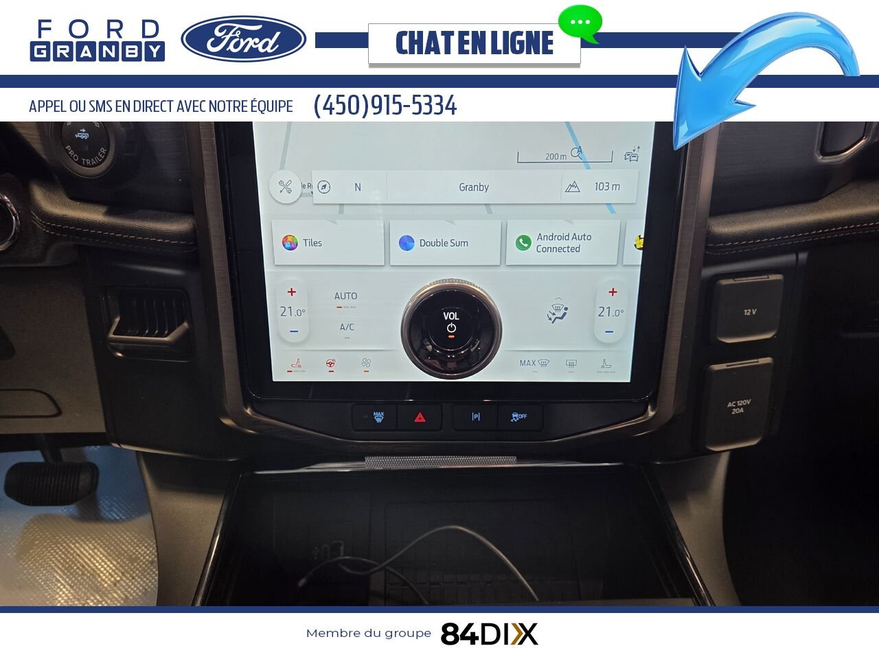 2025 Ford F-150 LIGHTNING LARIAT, CUIR, TOIT White Granby - photo #14