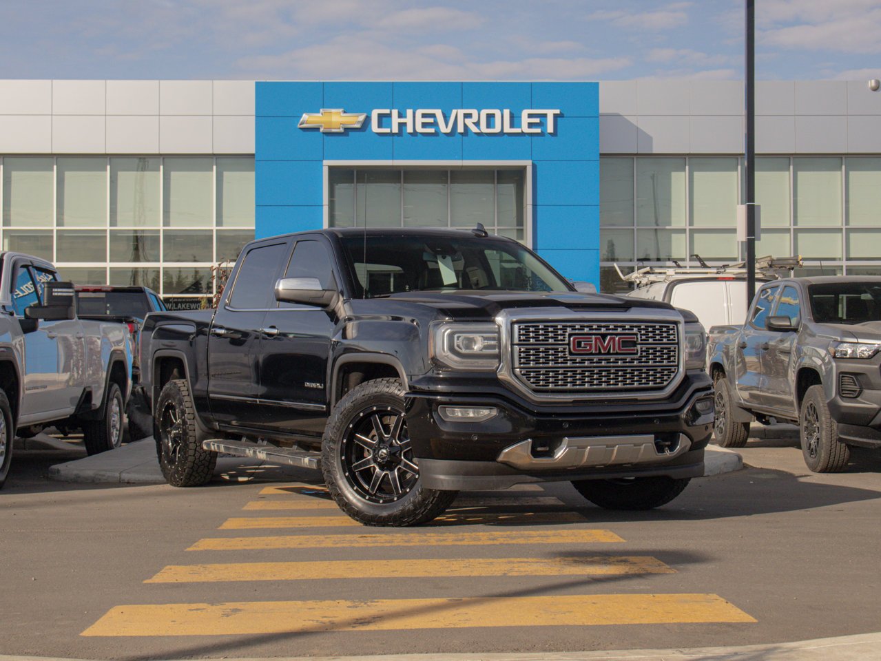 2018 GMC Sierra 1500 4WD Crew Cab 143.5 Denali Black Sherwood Park - photo #1