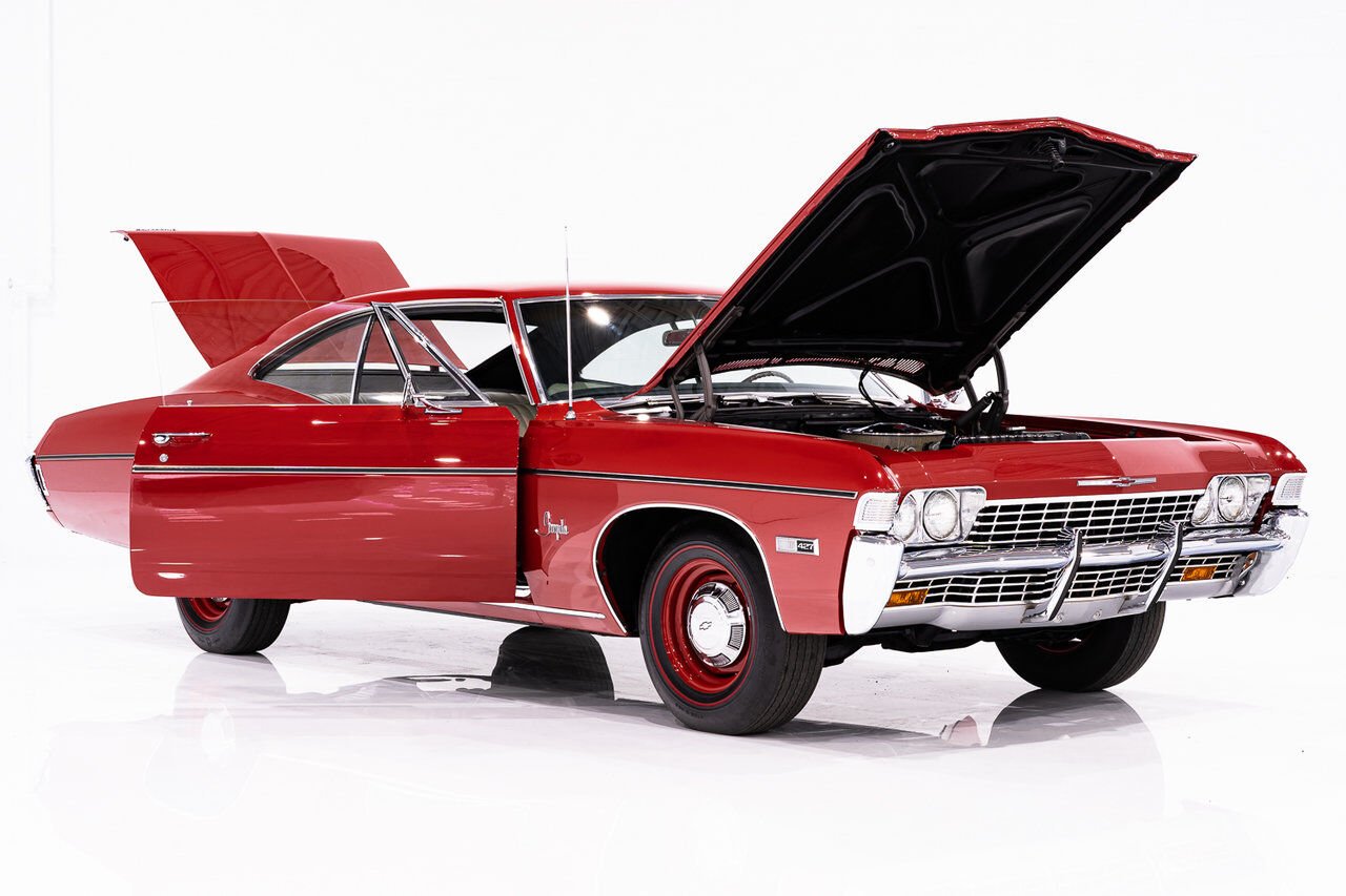 Chevrolet Impala Match N# L72 427/425 4spd 4.56gear Org Bill Of Sale | PRIX EN USD 1968 Rouge Montréal - photo #29