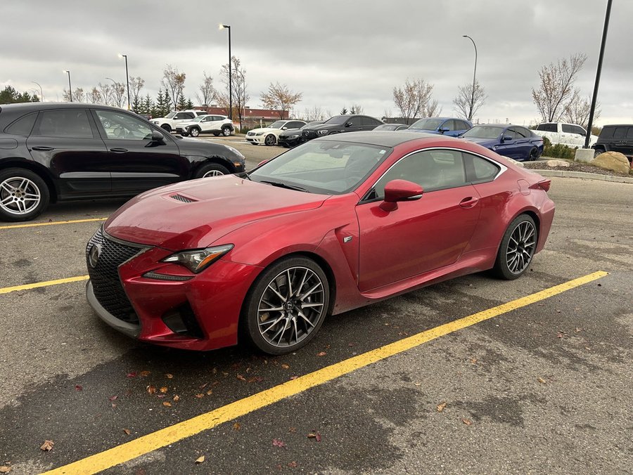 2016 Lexus RC F | Active Aero Wing | Trackpad Digital Touch Controls | Rear Bucket Seats | Red