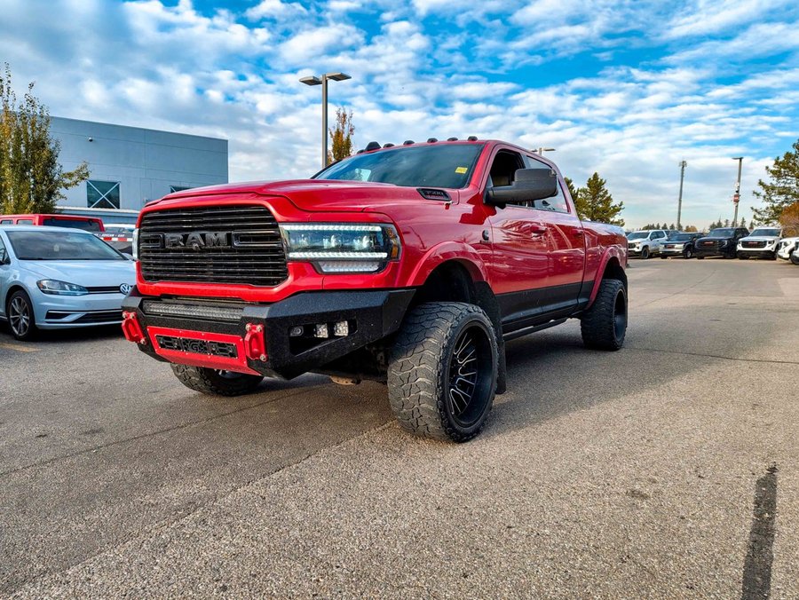 2019 Ram 3500 Laramie Level 2 Night Edition 6.7L | 2in Leveling Kit Red