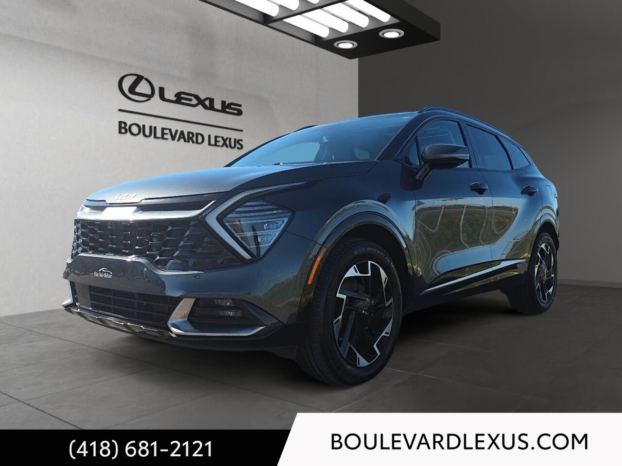 Kia Sportage hybride rechargeable 19822A | SX TI avec intérieur noir 2024 Gris Québec - photo #0