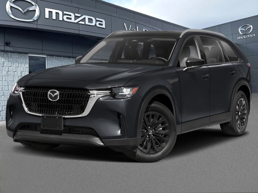 2026 Mazda CX-90 hybride léger GS, hybride léger 48 V, 6 cyl. turbo 3,3 L, 280 ch, i-ACTIV AWD, roues 19 po, 8 places, Mi-Drive, Black