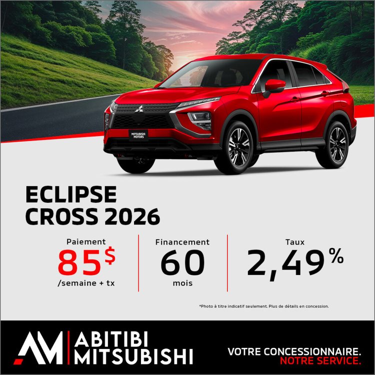 Abitibi mitsubishi promo Eclipse Cross 2026 septembre FR 1024x1024
