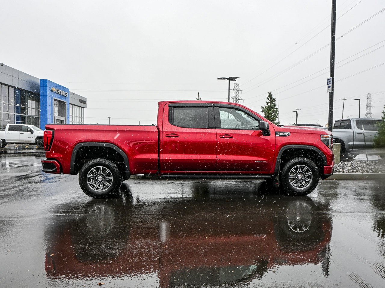 2024 GMC Sierra 1500 4WD Crew Cab 147 AT4 Red Sherwood Park - photo #14