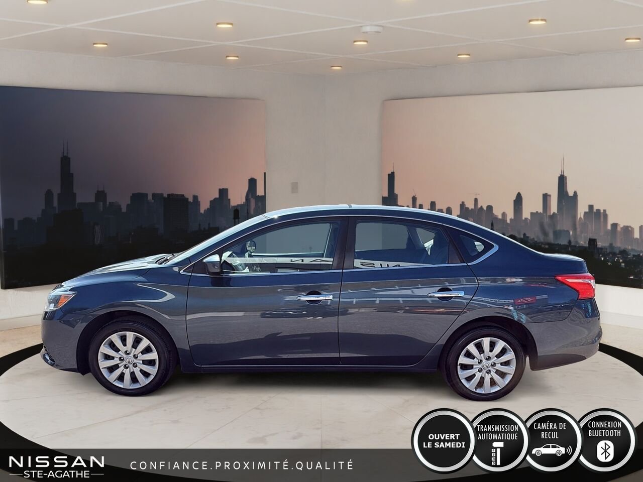 2018 Nissan Sentra Blue Ste-Agathe des Monts - photo #5