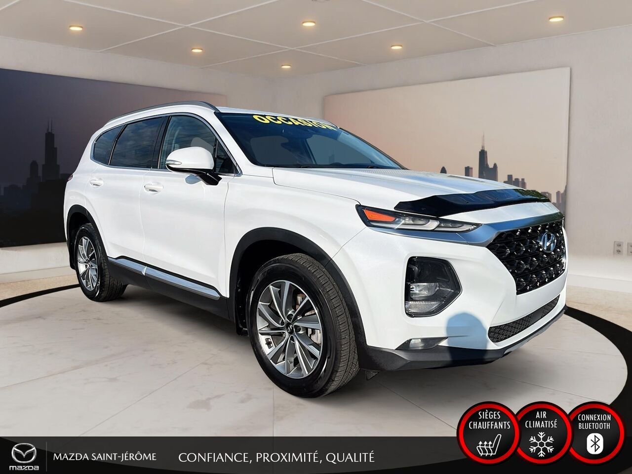 Hyundai Santa Fe 2019 Blanc Ste-Agathe des Monts - photo #3