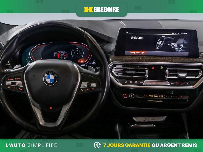 BMW X3 725546 | AWD AUTO A/C CUIR NAV MAGS CAM RECULE 2022 Noir Laval - photo #15