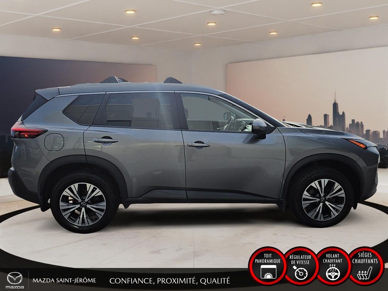 2023 Nissan Rogue Grey Ste-Agathe des Monts - photo #4