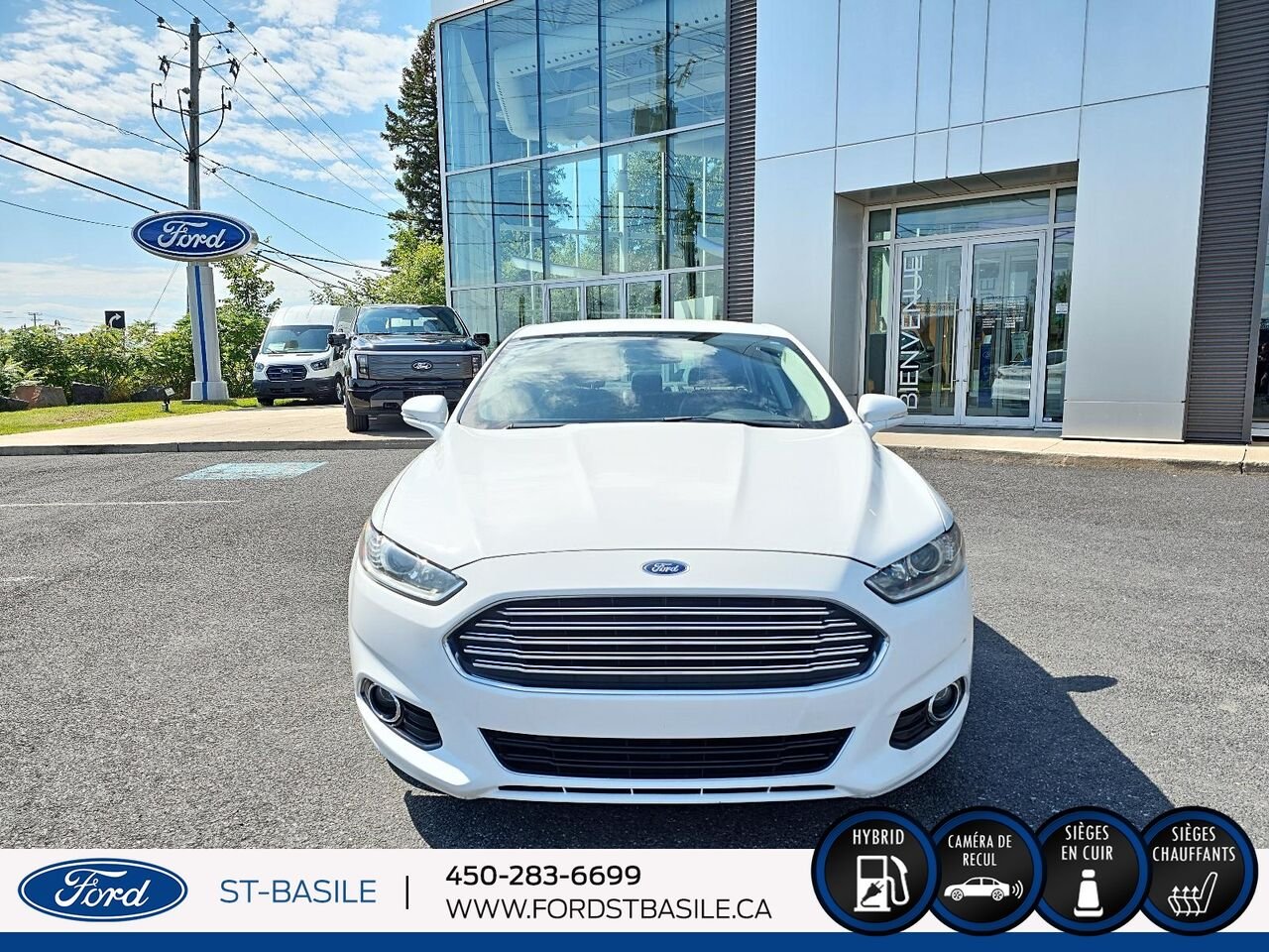 Ford FUSION HYBRIDE 2015 Blanc Saint-Basile-le-Grand - photo #9