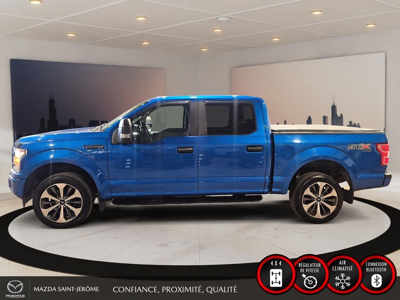 2019 Ford F-150 XL SPORT | JAMAIS ACCIDENTÉ | 2.7L ECOBOOST | 4X4 | SUPERCREW | ENSEMBLE REMORQUAGE Blue Saint-Jérôme - photo #10
