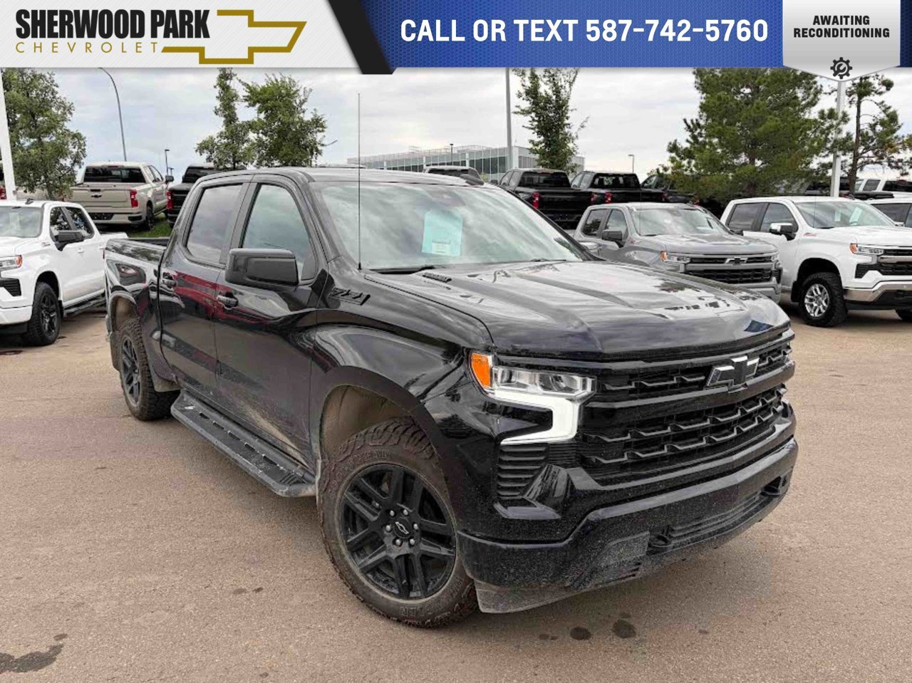 2023 Chevrolet Silverado 1500 4WD Crew Cab 147 RST Black Sherwood Park - photo #0