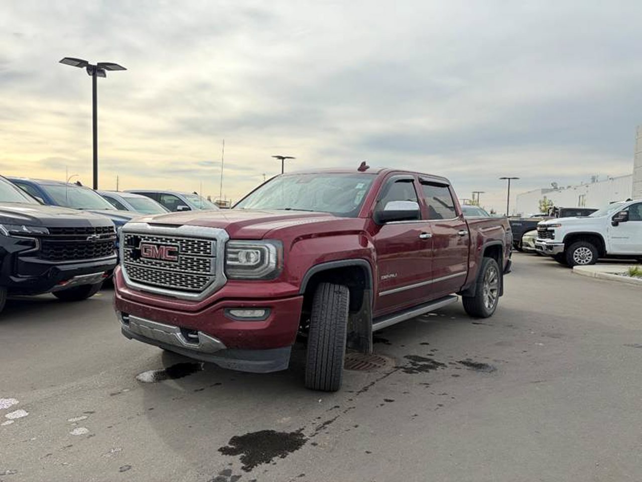 2017 GMC Sierra 1500 4WD Crew Cab 143.5 Denali Red Sherwood Park - photo #1