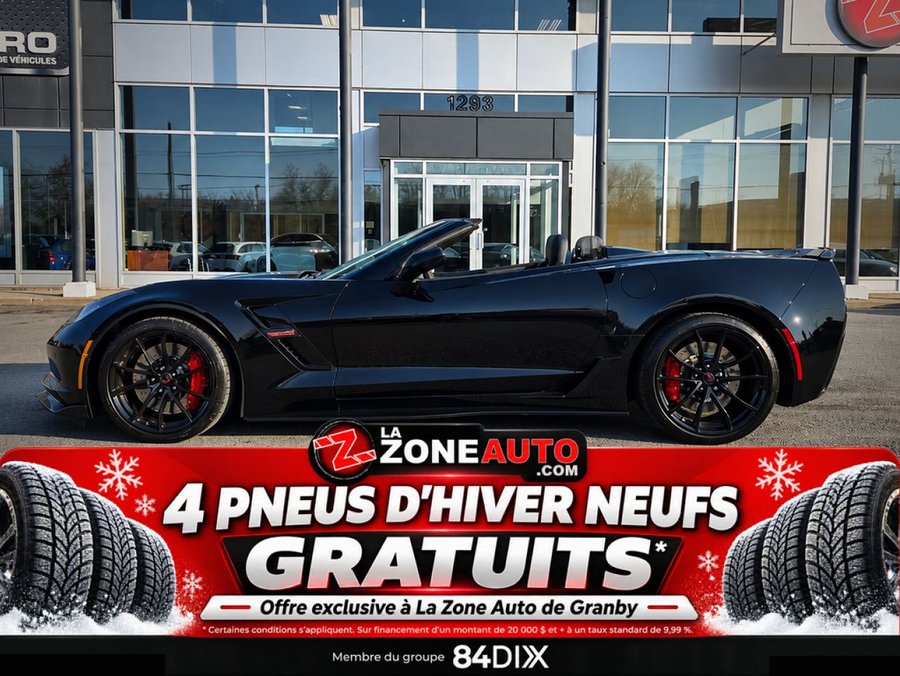 Chevrolet Corvette Grand Sport Convertible GRAND SPORT PERFORMANCE PACKAGE + TOIT DÉCAPOTABLE ÉLECTRIQUE 2019 Noir
