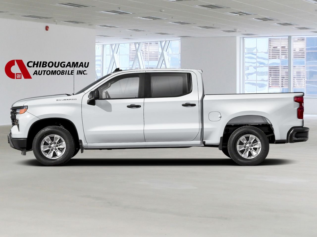 CHEVROLET Silverado 1500 K1500 SILVERADO CREW CAB CUSTOM STD/BOX (1CX) 2026 Blanc sommet Chibougamau - photo #1