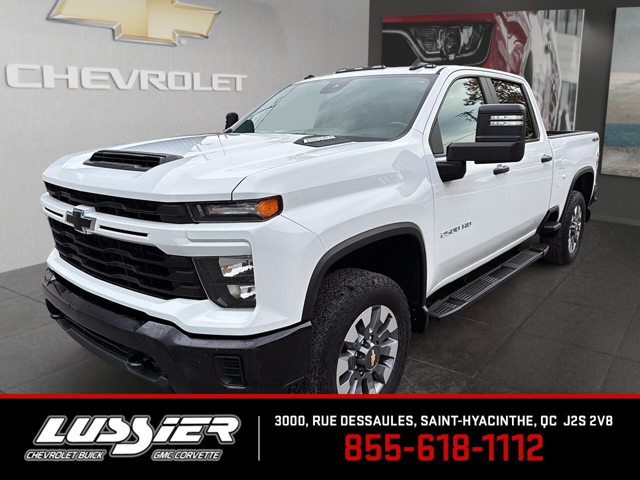 White 2024 Chevrolet Silverado 2500HD Pickup Truck Four-Wheel Drive Automatic