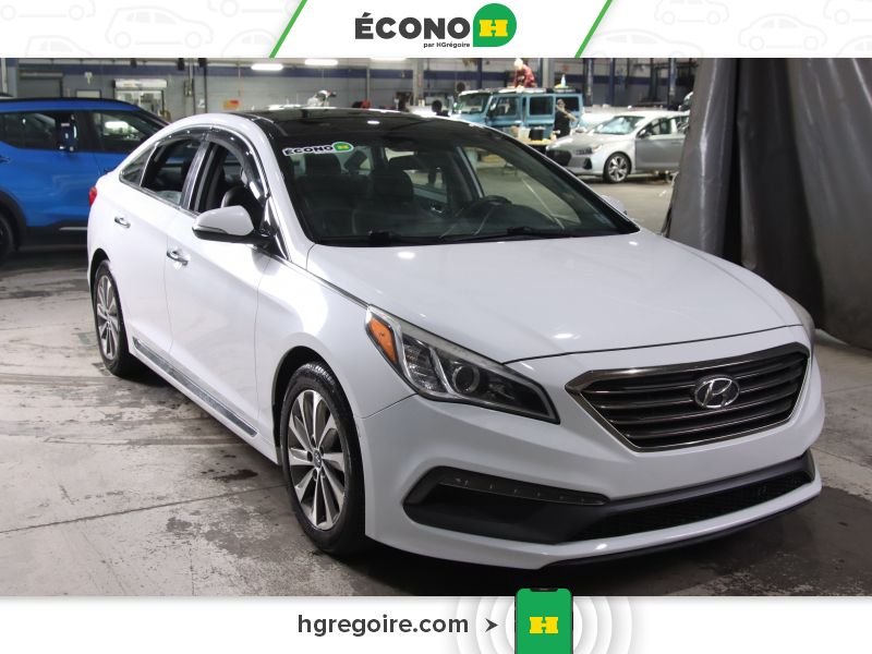Hyundai Sonata 822298 | 2.4L SPORT TECH AUTO A/C GR ELECT MAGS 2016 Blanc Laval - photo #0