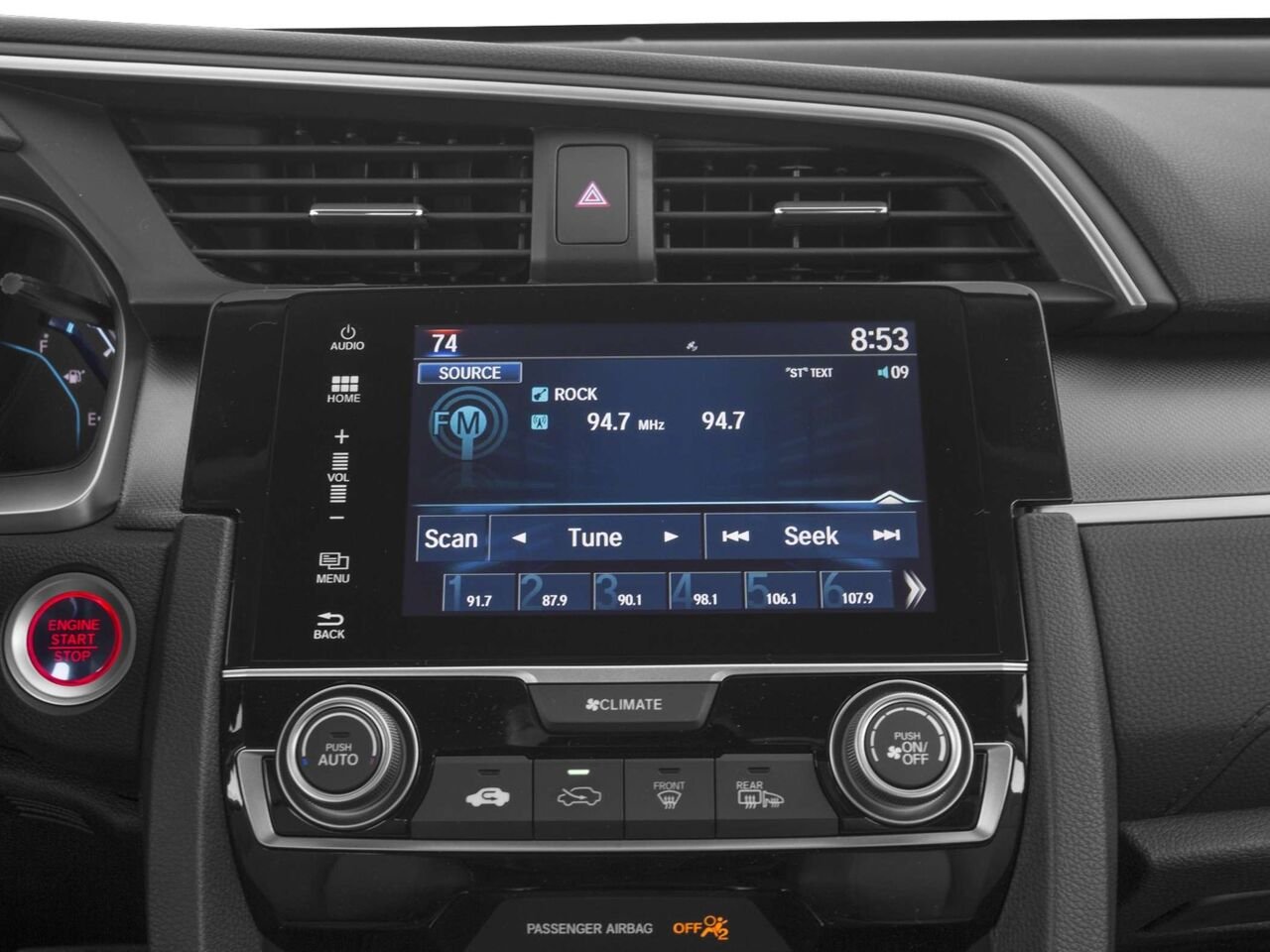 Honda Civic EX 2016 Gris Gatineau - photo #5