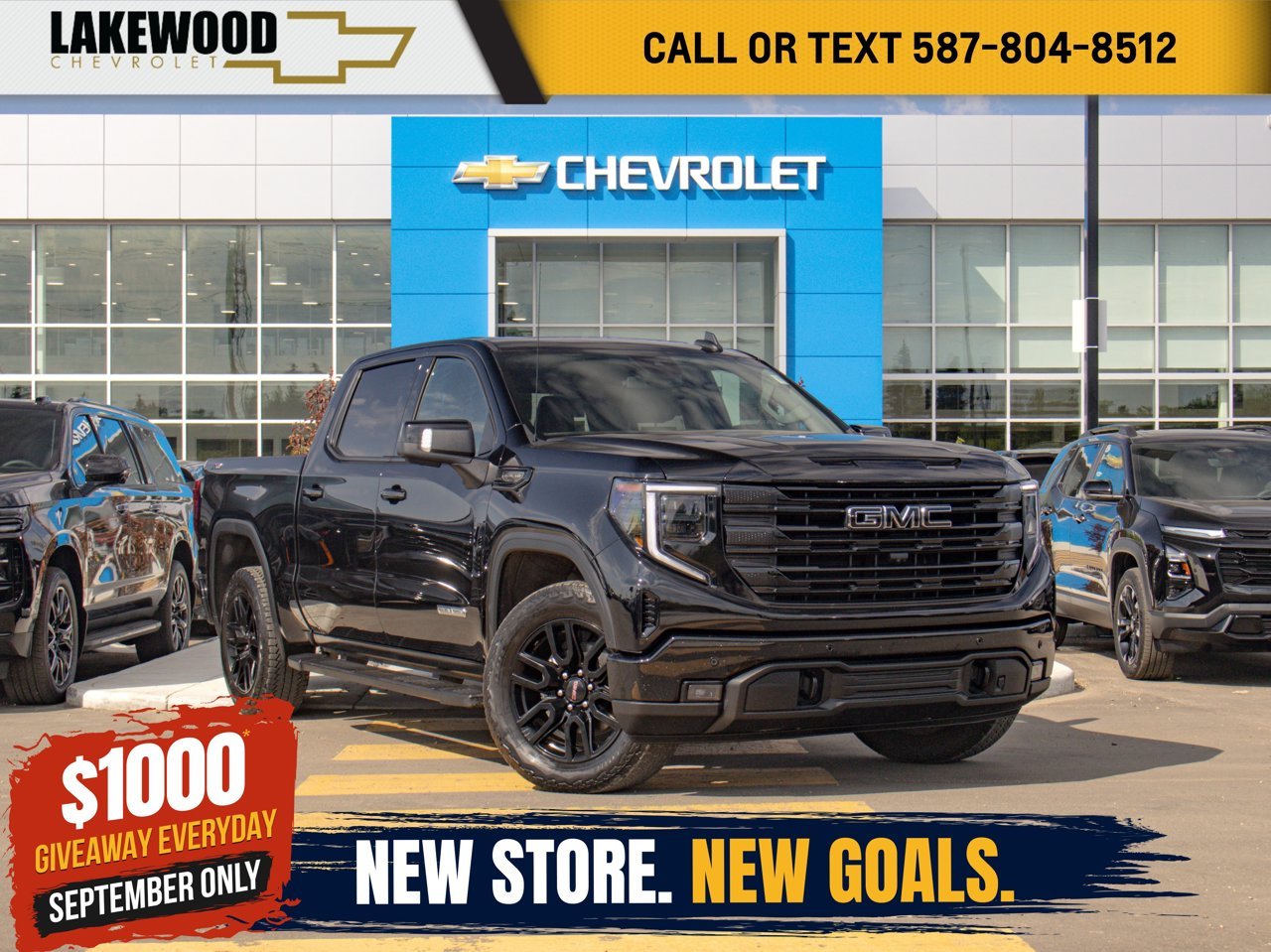 2024 GMC Sierra 1500 4WD Crew Cab 147 Elevation Black Sherwood Park - photo #0