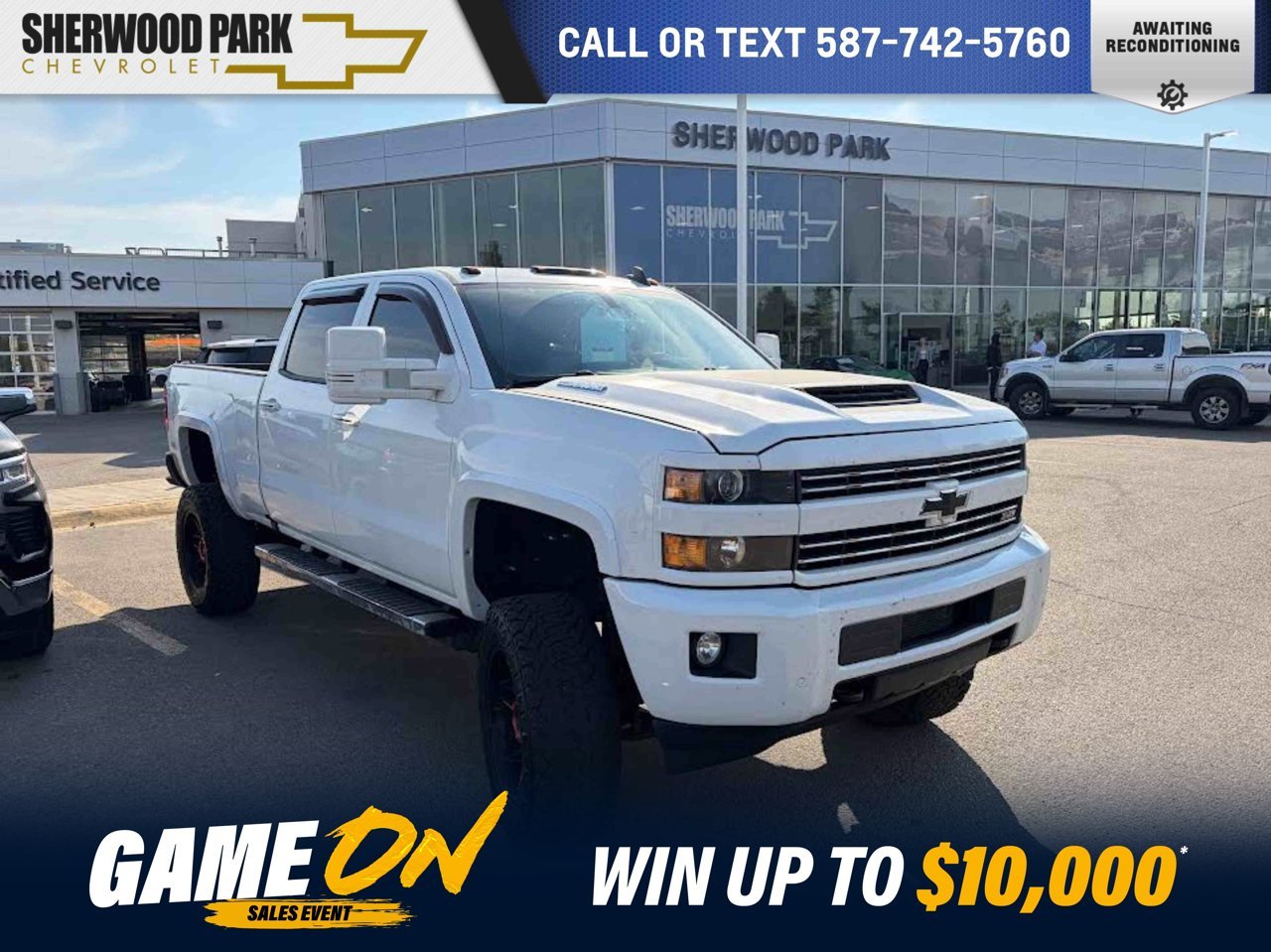 2018 Chevrolet Silverado 3500HD 4WD Crew Cab 154 LT White Sherwood Park - photo #0