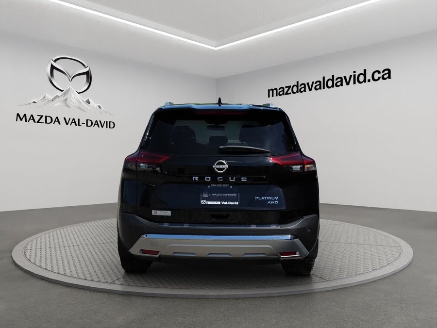 2023 Nissan Rogue Platine AWD, Sièges en cuir, Navigation, toit ouvrant panoramique, détecteur d'angles morts Black