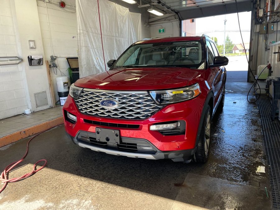 Ford Explorer PLATINUM AWD *TOIT NAV CUIR SIÈGES VENT CAM360 B&O 2021 Rouge