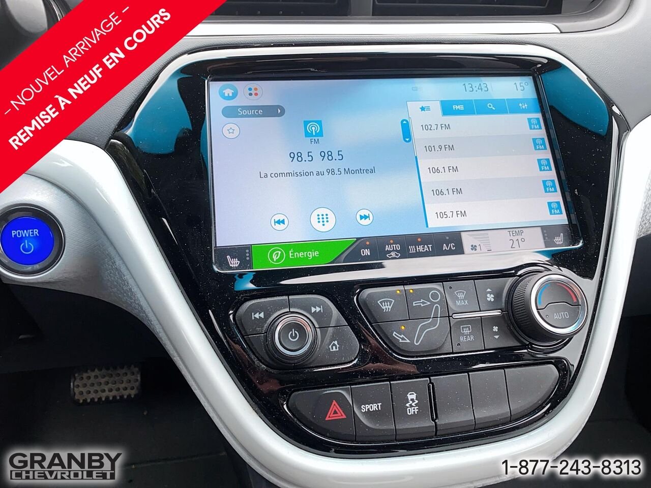 Chevrolet Bolt EV Familiale 5 portes LT | 27-0195A 2020 Blanc Granby - photo #13