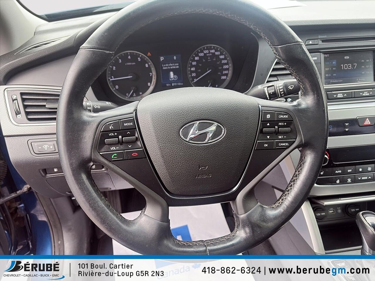 Hyundai SONATA Sport 2015 Bleu Rivière-du-Loup - photo #10