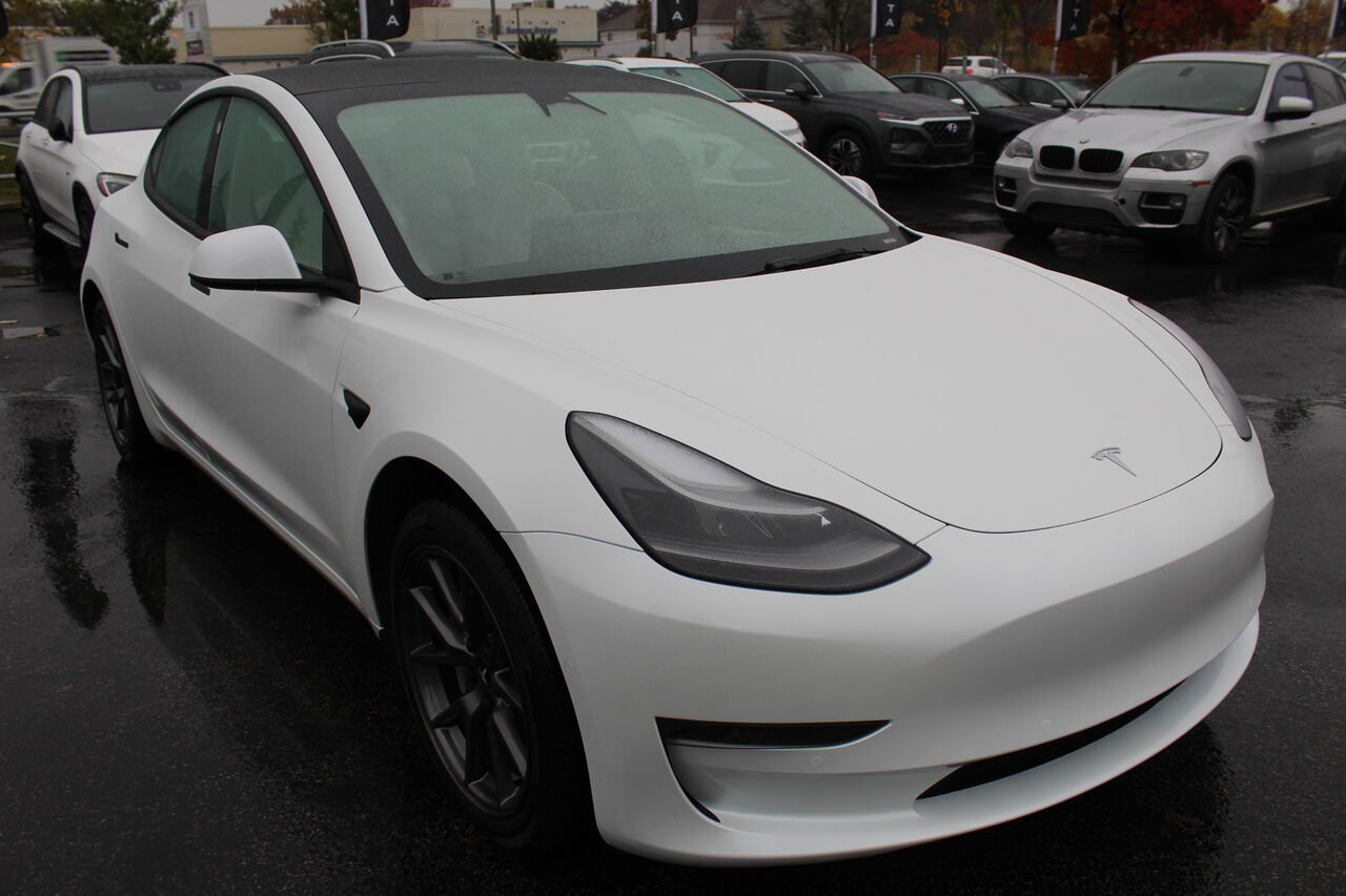 Tesla Model 3 VIN: 5YJ3E1EA5NF309574 2022 Blanc Sainte-Rose - photo #4