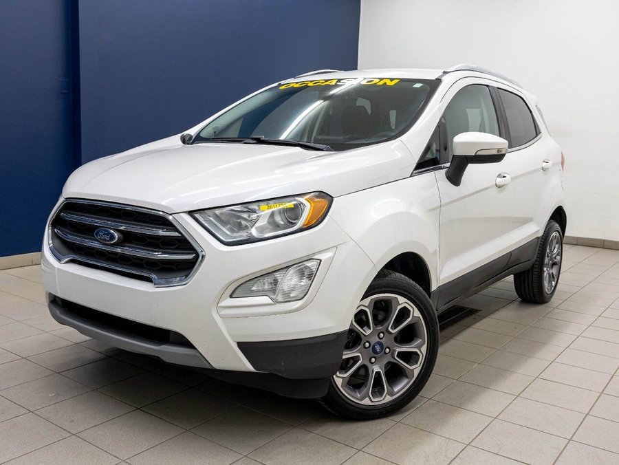 Ford EcoSport TITANIUM AWD *TOIT* NAV CUIR SIÈGES CHAUFF B&O 2020 Blanc