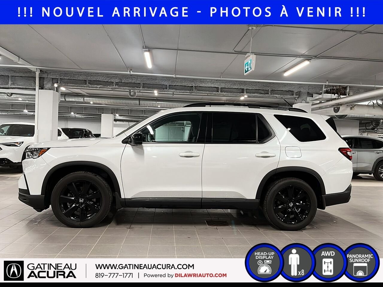 2024 Honda Pilot Black Edition AWD White Ottawa & Gatineau - photo #8