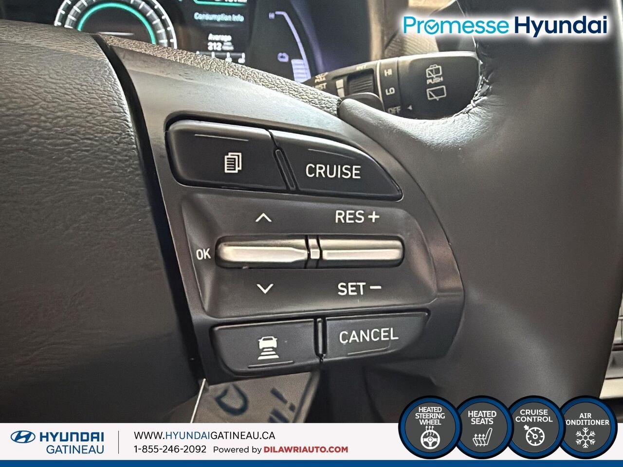 Hyundai Kona électrique Preferred TA *** Electrique , sieges chauffant , volants chauffants*** 2021 Blanc Ottawa & Gatineau - photo #11