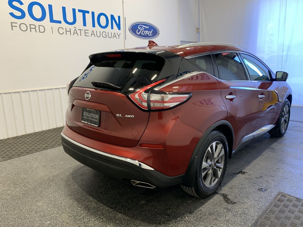 Nissan Murano SL AWD AWD+3.5L+ROOF+NAV+CUIR 2017 Rouge Châteauguay - photo #5