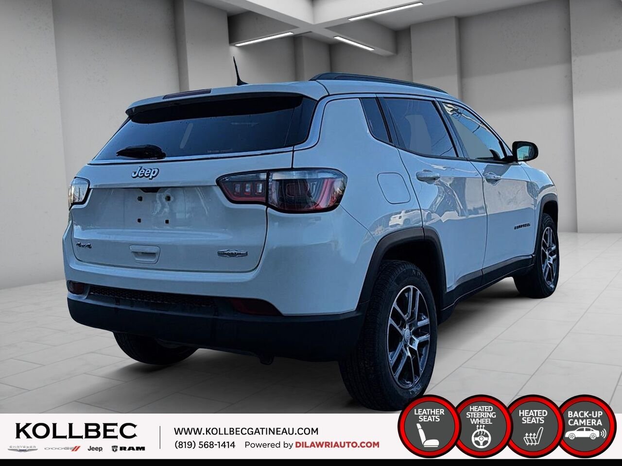 2018 Jeep Compass U19570 | North 4x4 White Gatineau - photo #13