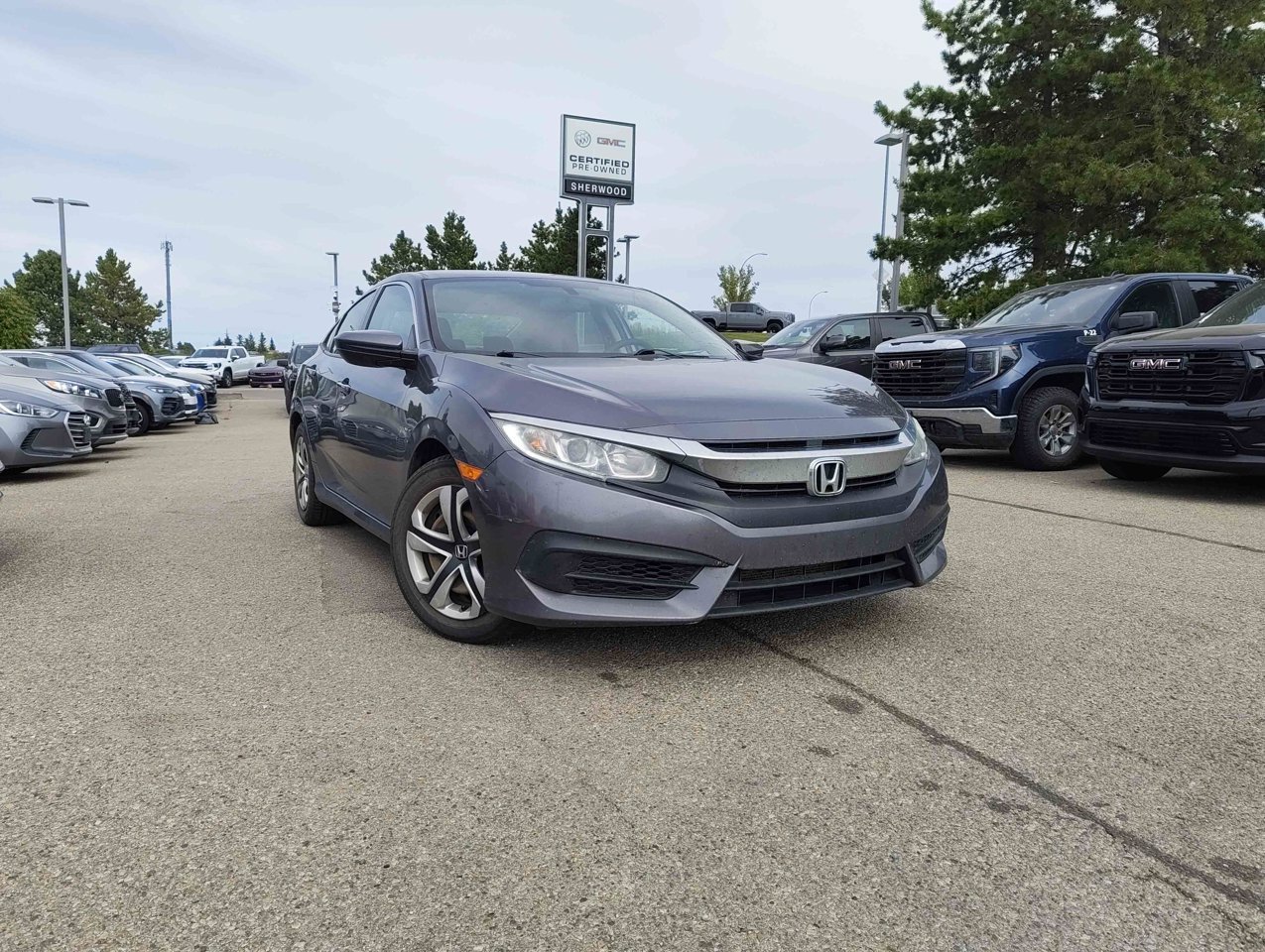 2016 Honda Civic Sedan 4dr CVT LX Grey Sherwood Park - photo #1
