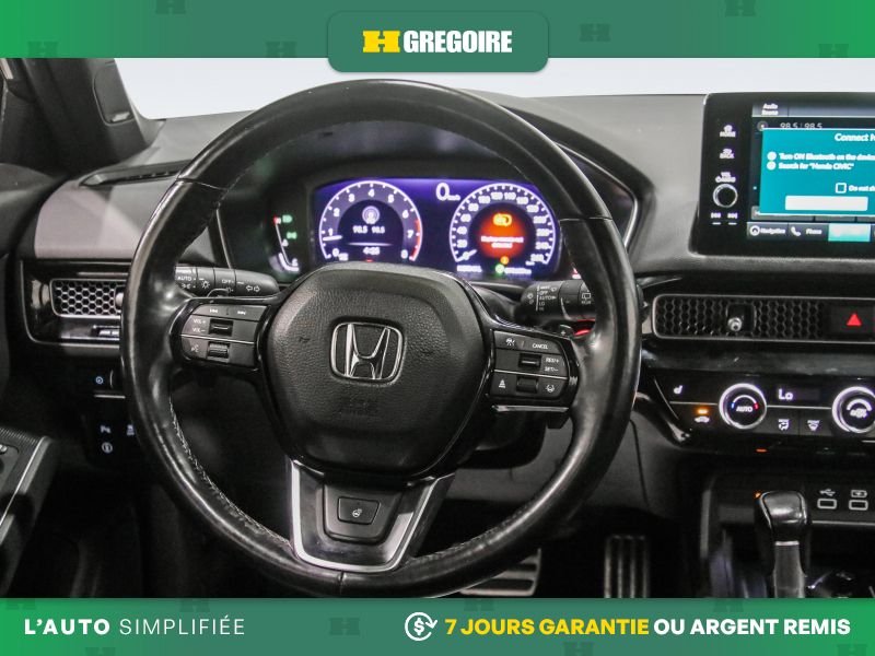 Honda Civic 820899 | Sport Touring AUTO A/C CUIR TOIT NAV CAM RECUL BLE 2022 Gris Laval - photo #19