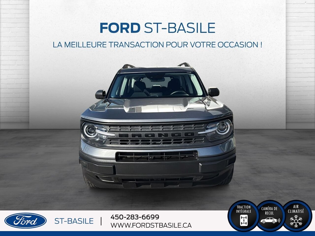 Ford BRONCO 2023 gray Saint-Basile-le-Grand - photo #11