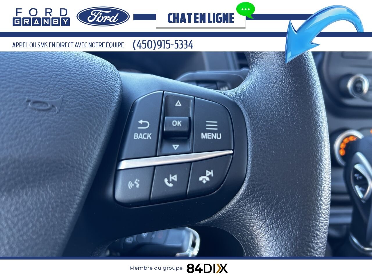 2024 Ford TRANSIT FOURGON TRONQUÉ White Granby - photo #7