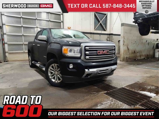 2015 GMC Canyon SLT V6 | Navigation | Heated Leather Seats Black