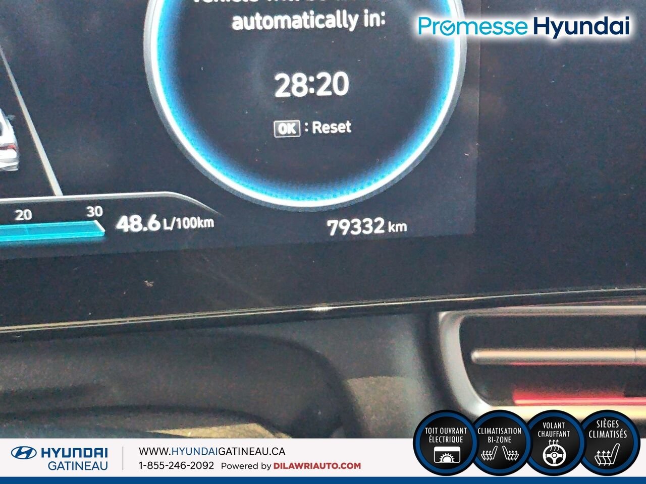 Hyundai Elantra hybride Luxury ***hybrid, cuir , toit ouvrant*** 2023 Noir Ottawa & Gatineau - photo #11