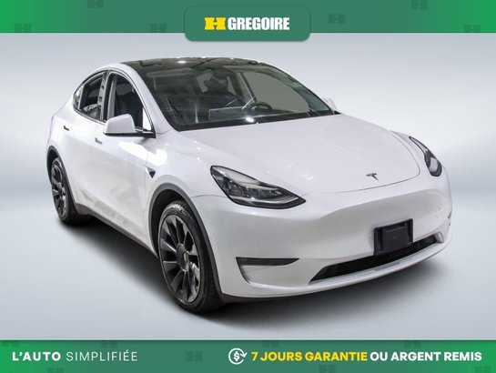 2022 Tesla Model Y Long Range AWD AUTO A/C MAGS CUIR TOIT NAV CAM REC White